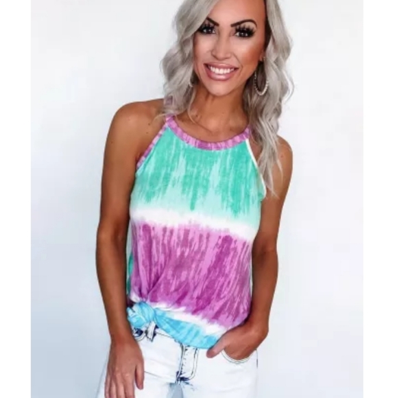 ♥️New boutique tie dye tank top - Picture 2 of 6